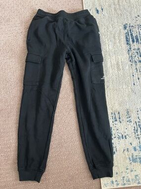 New Balance Black Cargo Joggers with Logo Pocket